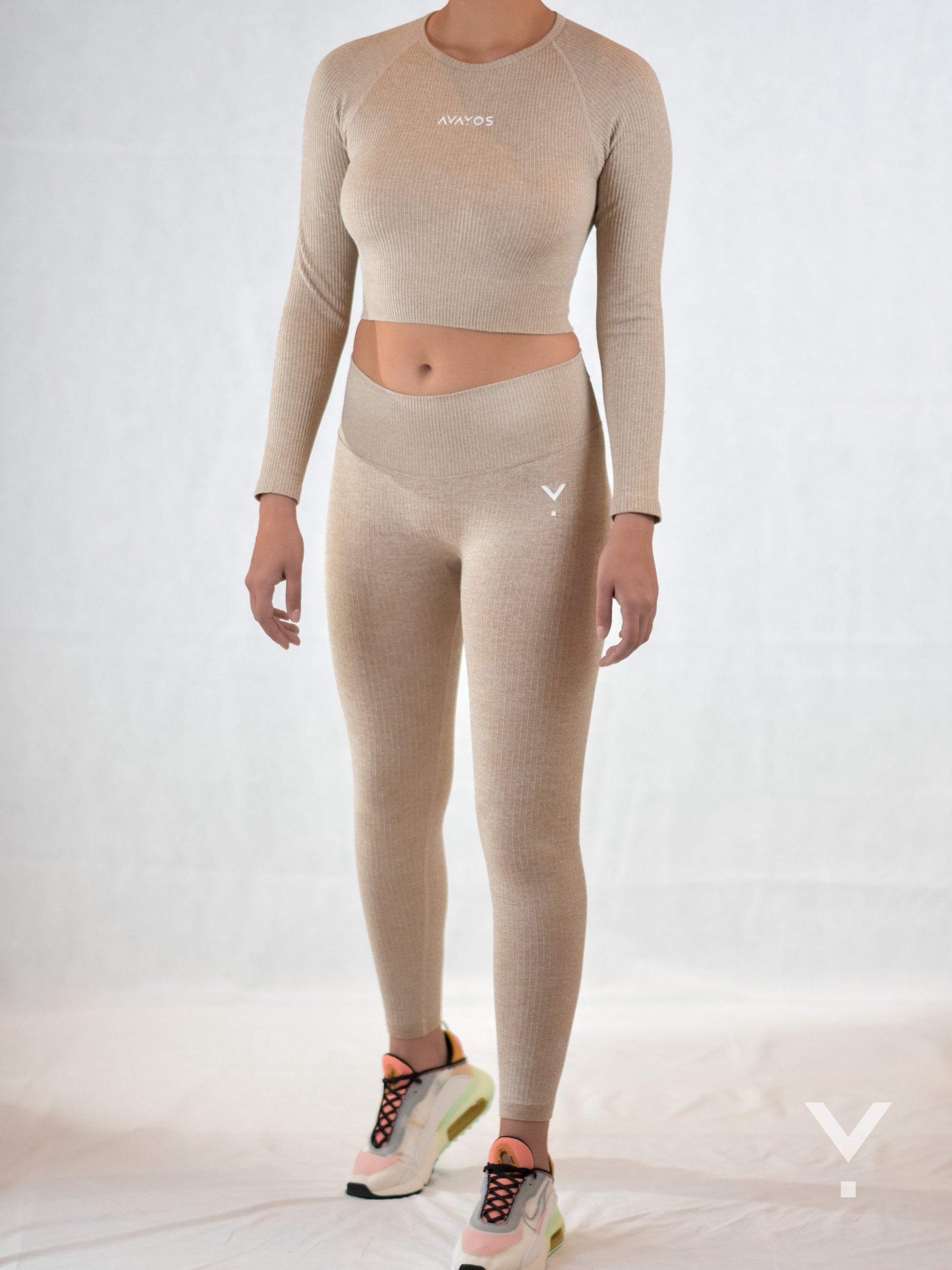 Balance Leggings Khaki - Leggings | AVAYOS
