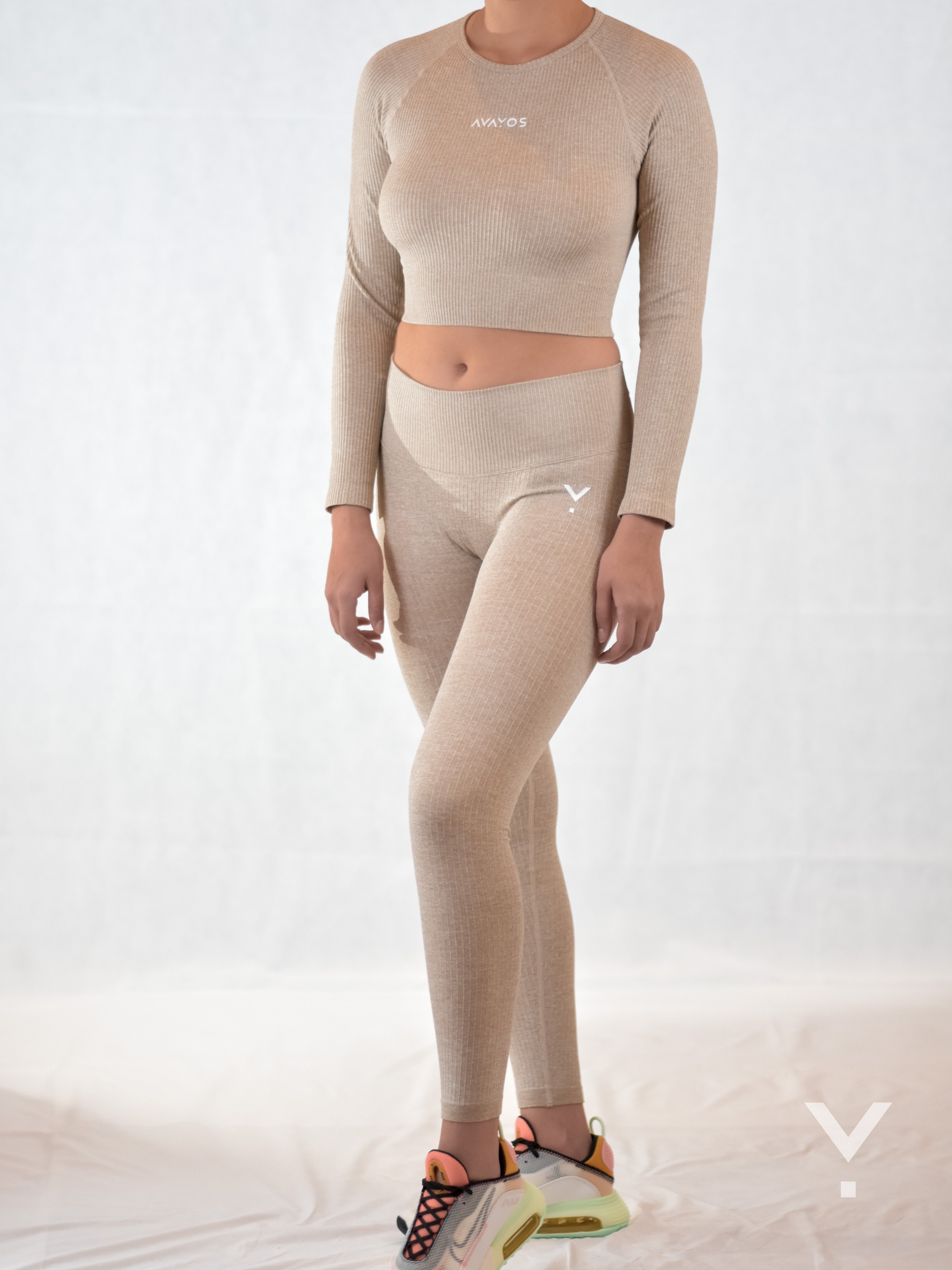 Balance Leggings Khaki - Leggings | AVAYOS