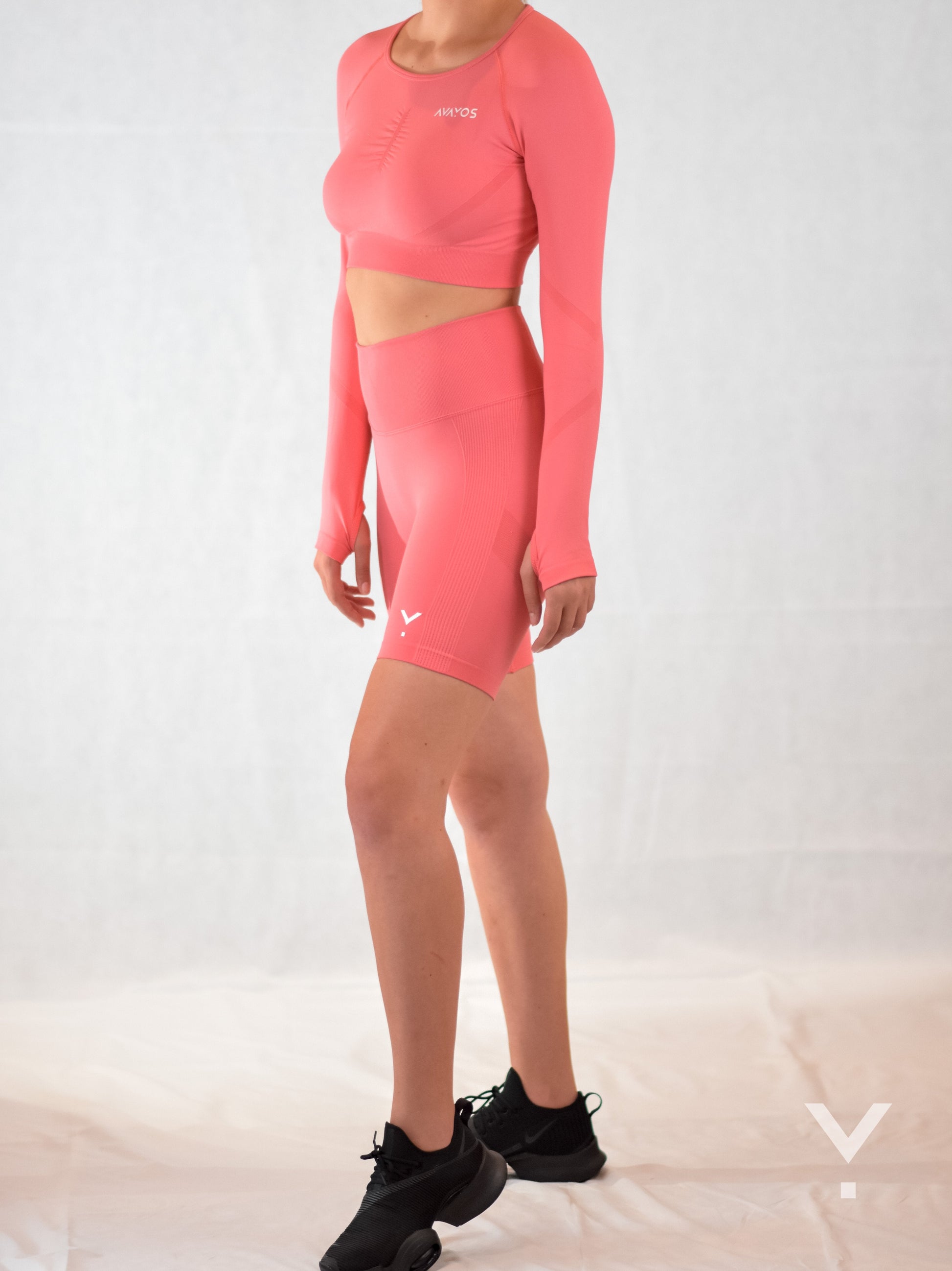 Sculpt Long Sleeve Pink - Long Sleeves | AVAYOS