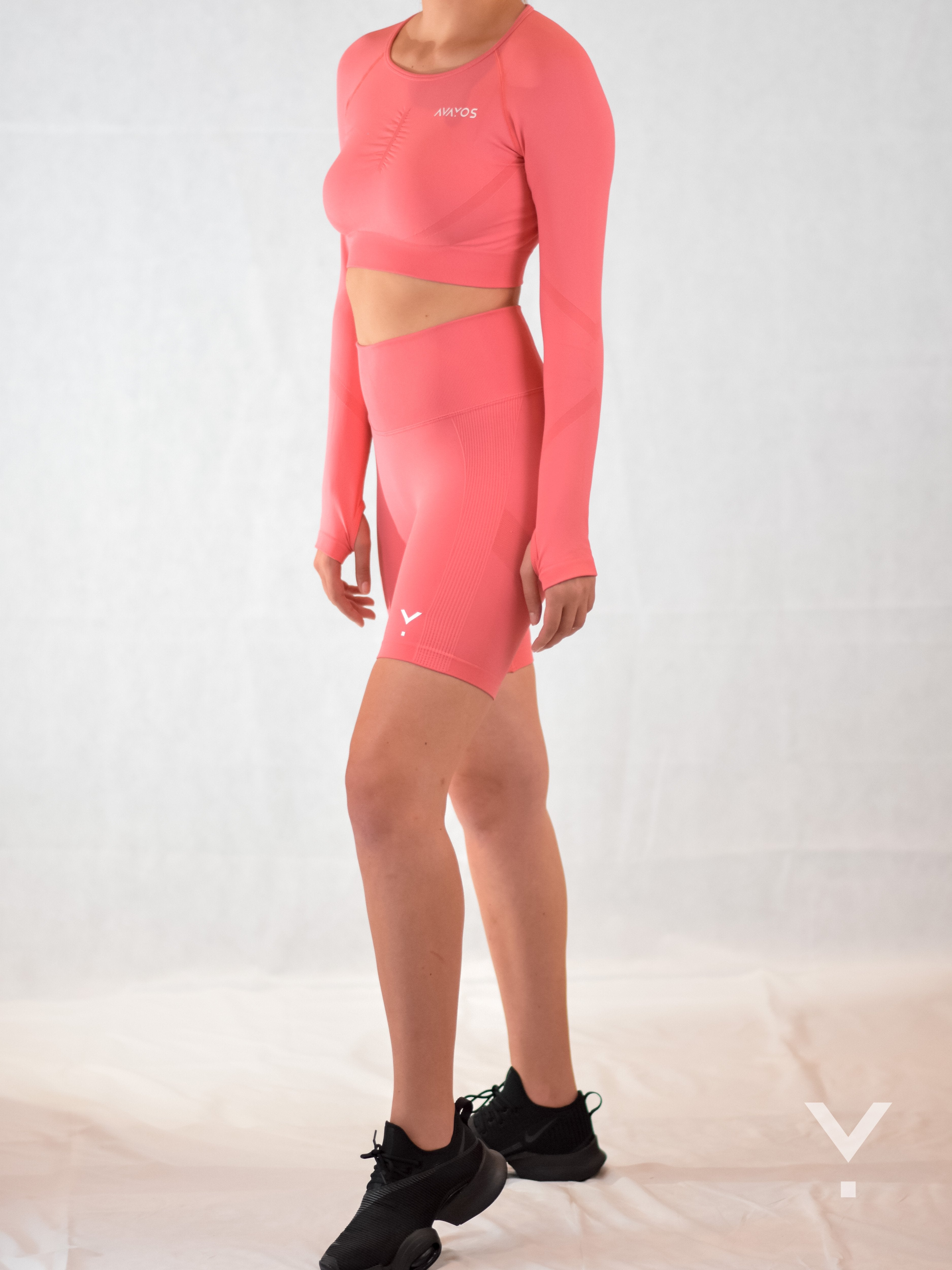 Sculpt Long Sleeve Pink - Long Sleeves | AVAYOS