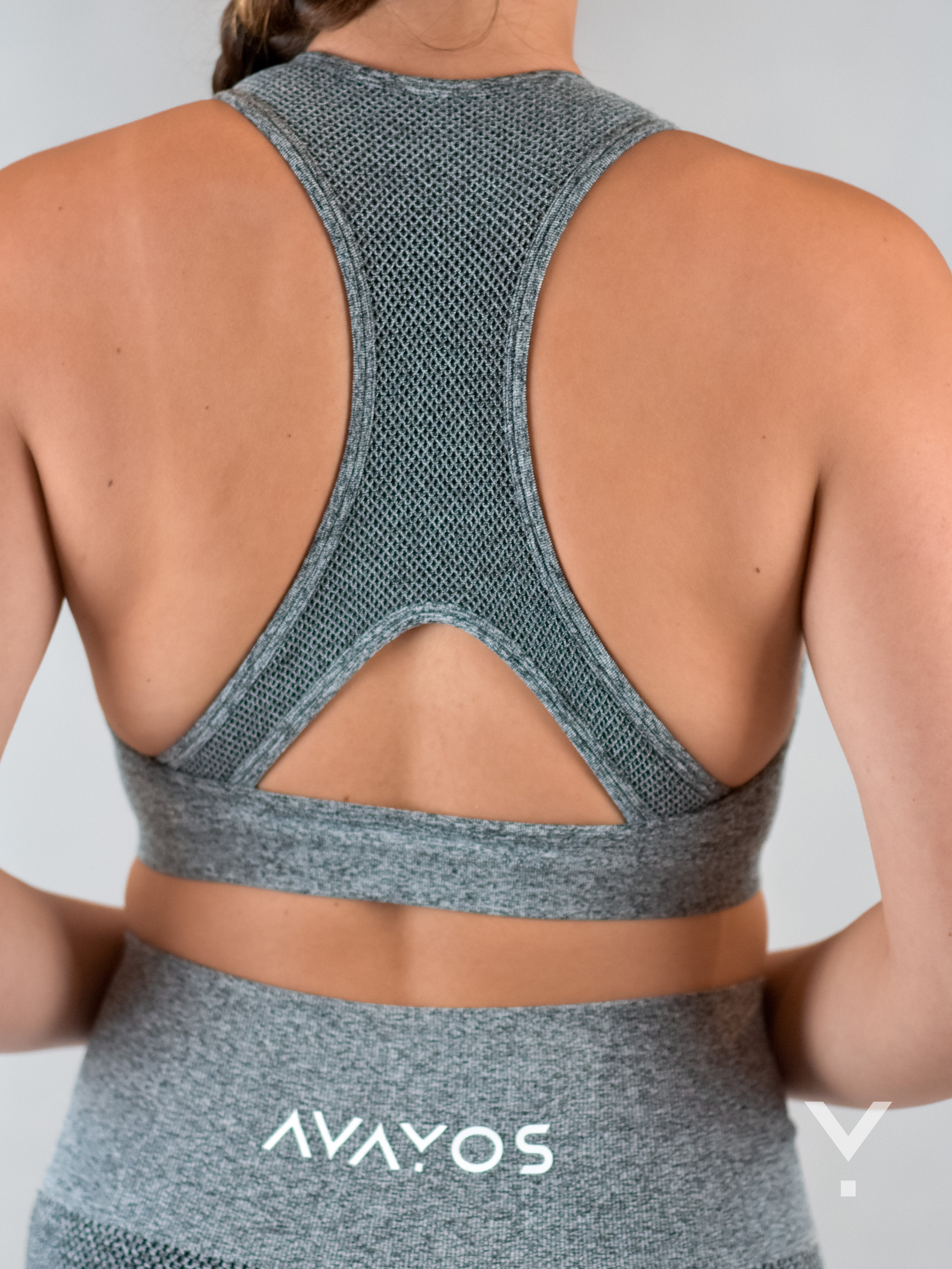 Adapt Sports Bra Grey - Sports Bras | AVAYOS