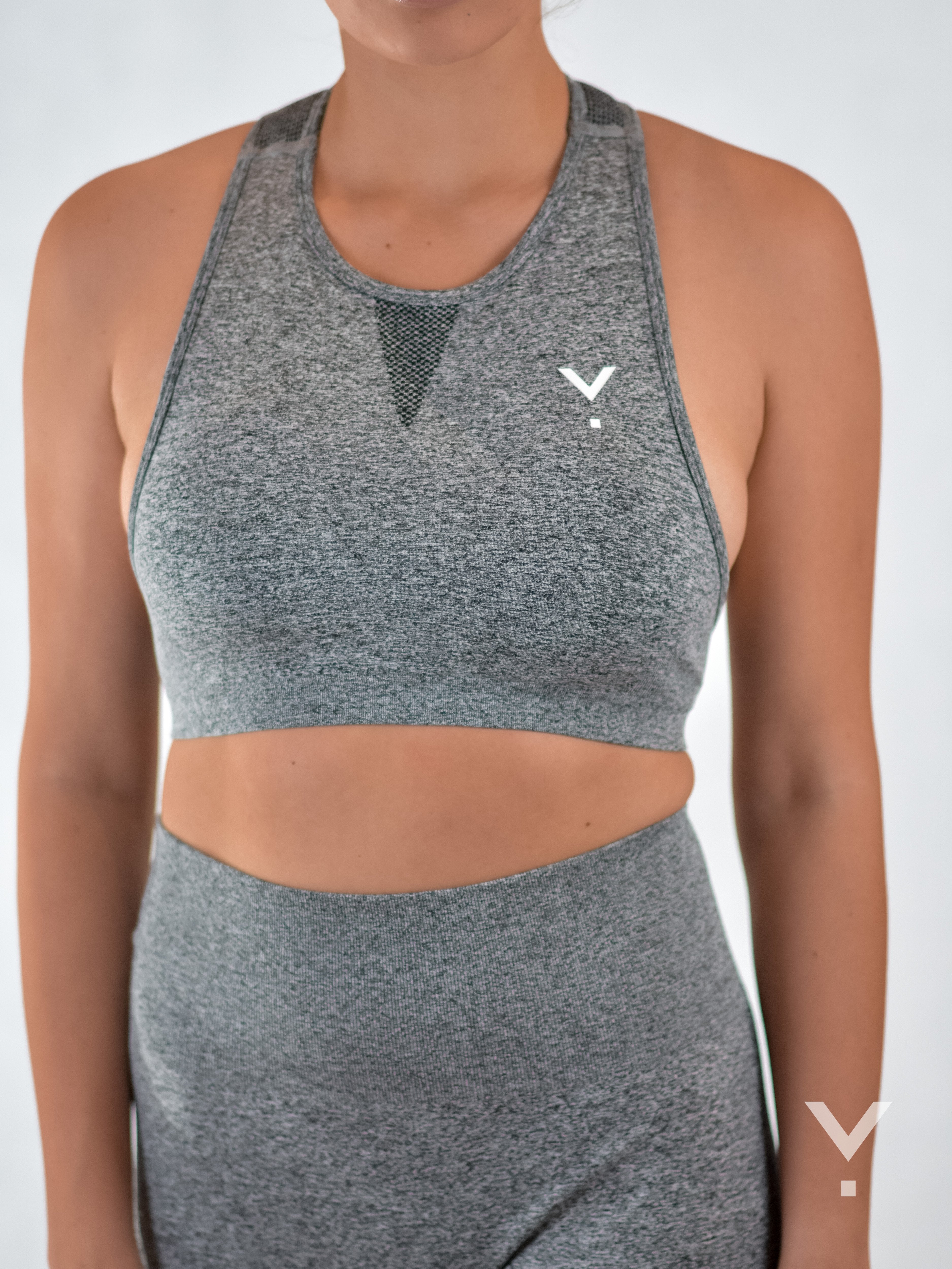 Adapt Sports Bra Grey - Sports Bras | AVAYOS
