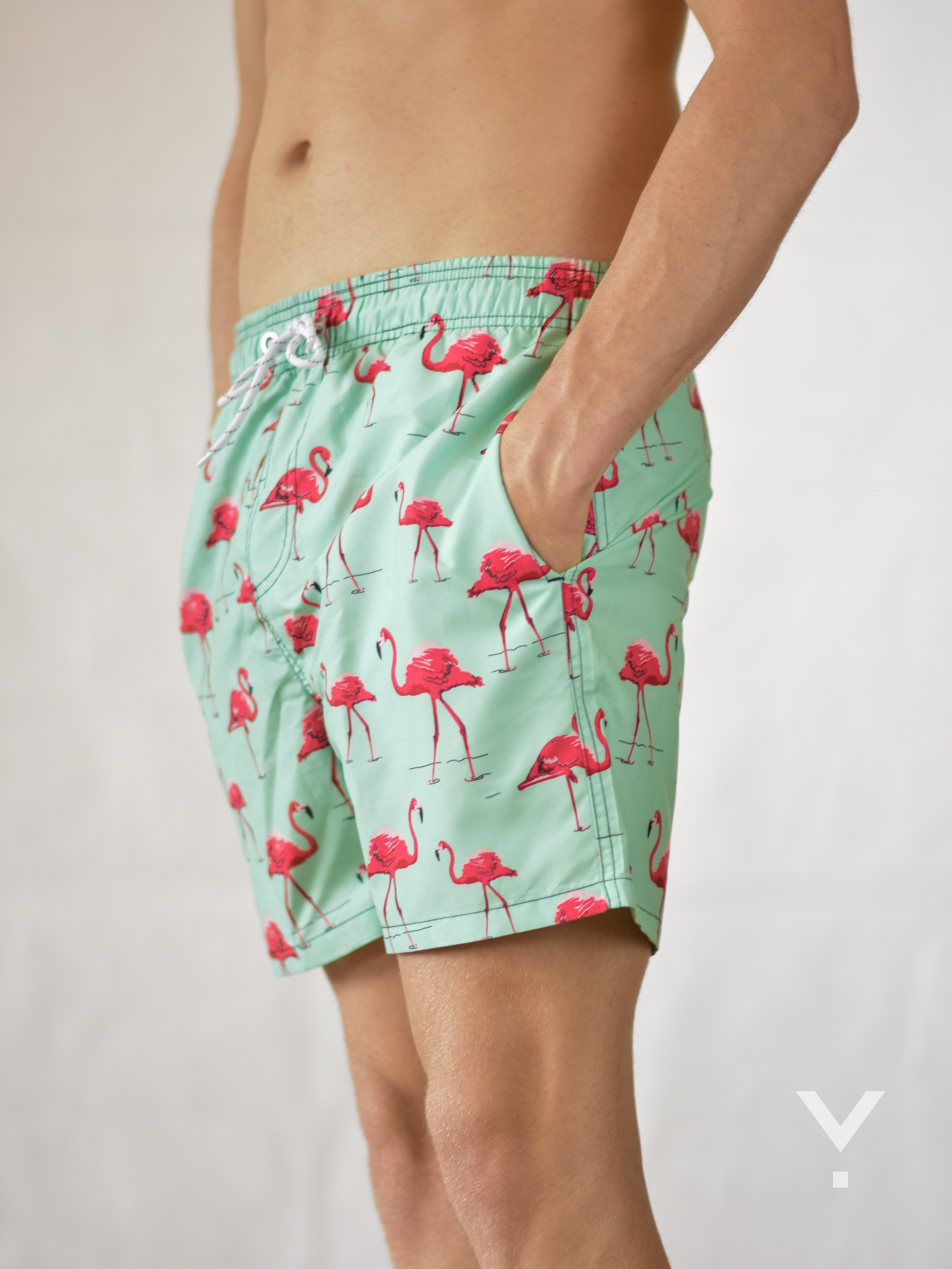 Flammy Swim Shorts Aquamarine - Swim Shorts | AVAYOS