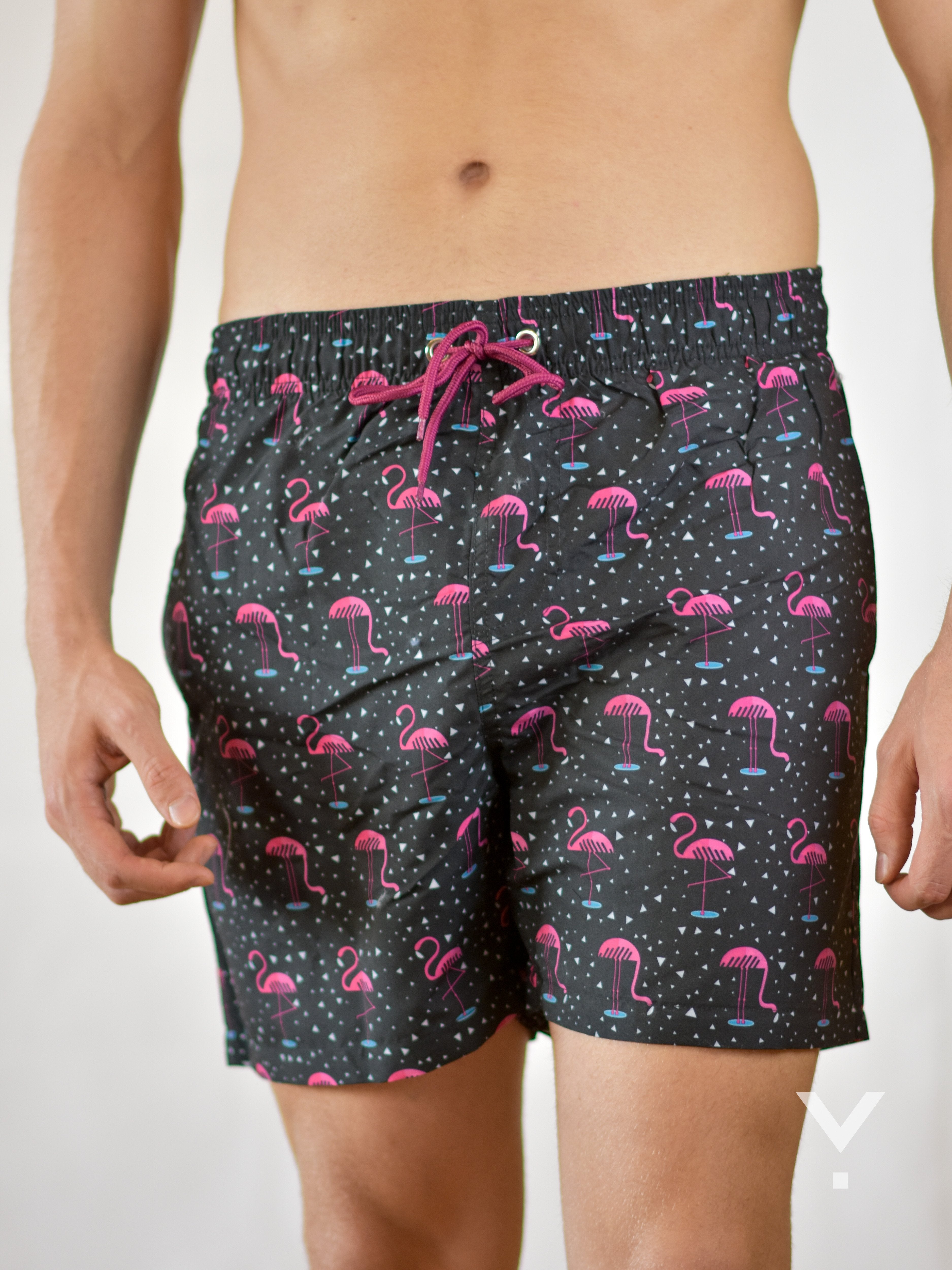 Flammy Swim Shorts Black - Swim Shorts | AVAYOS