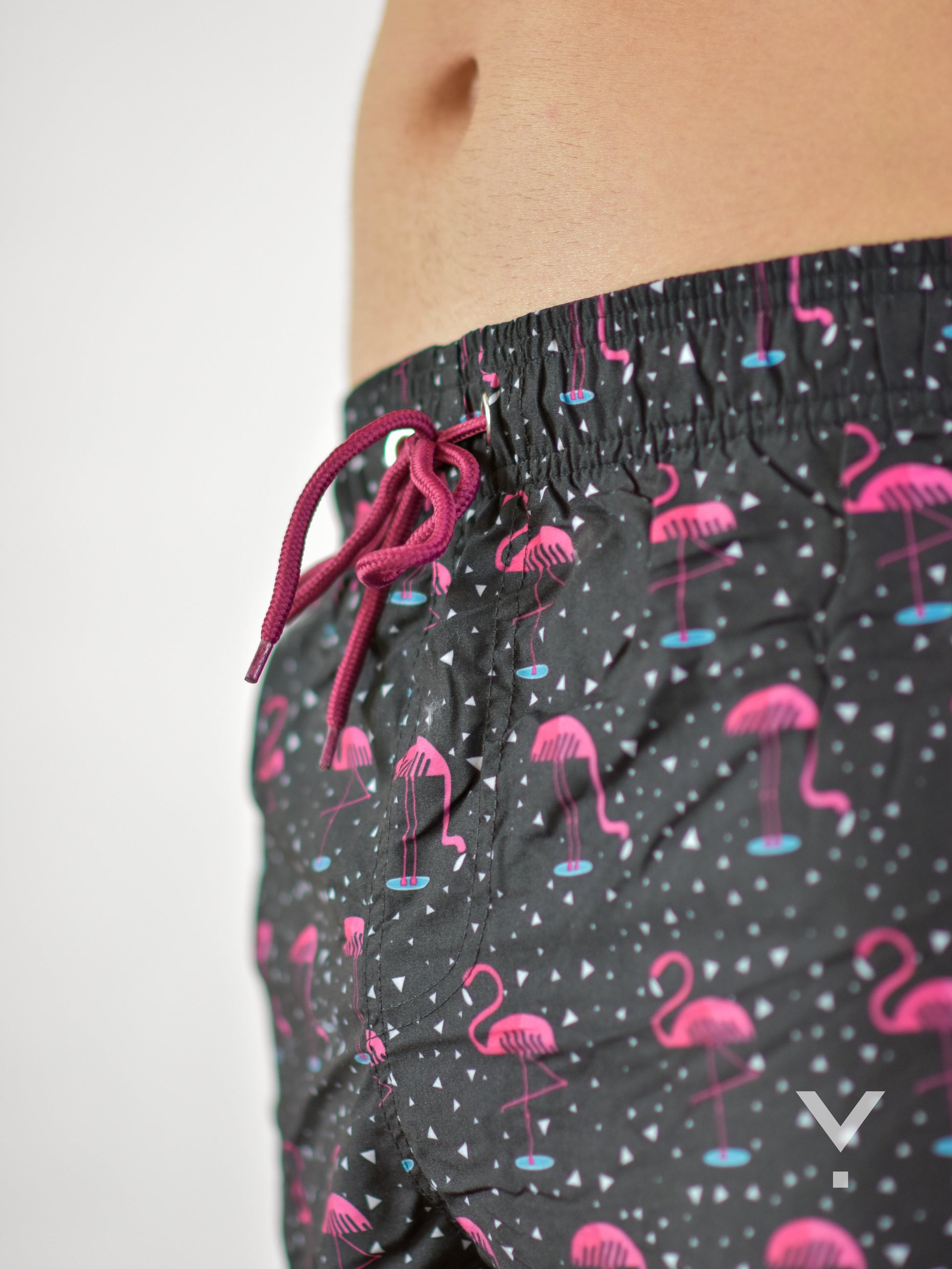 Flammy Swim Shorts Black - Swim Shorts | AVAYOS