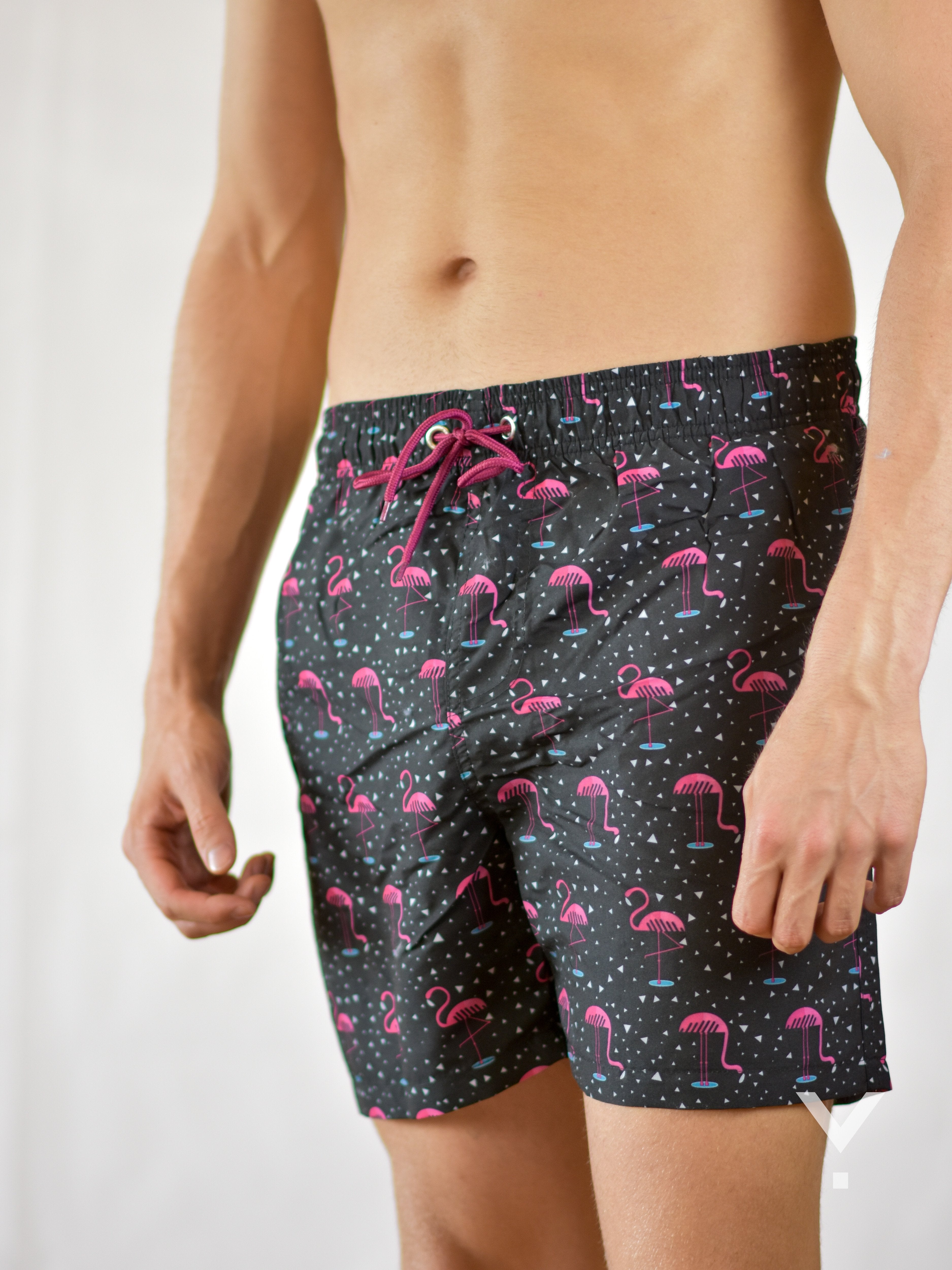 Flammy Swim Shorts Black - Swim Shorts | AVAYOS