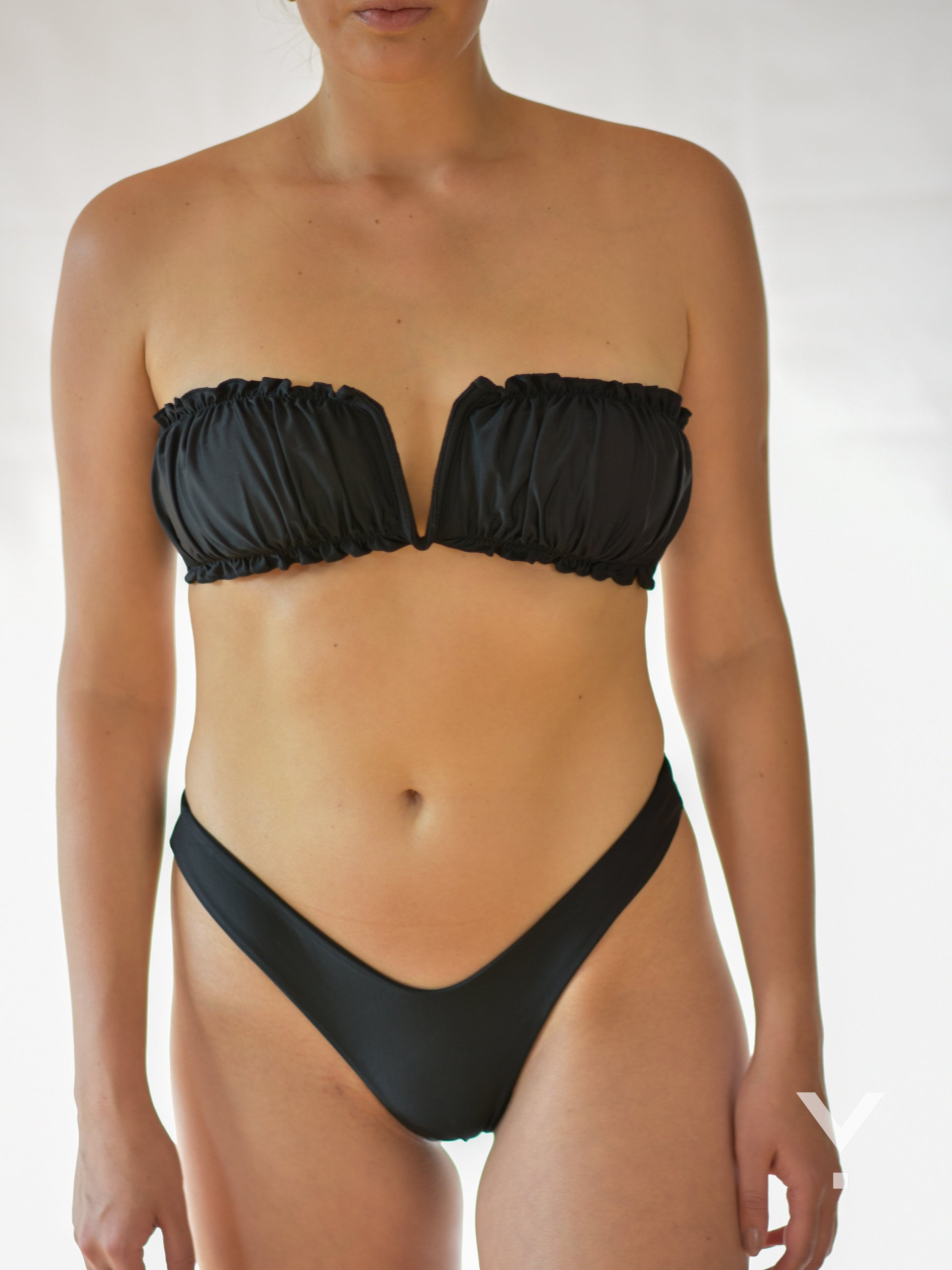 Lagoon Bikini Bottoms Black - Bikini Bottom | AVAYOS