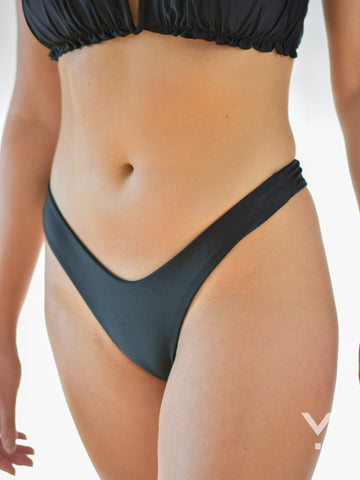 Lagoon Bikini Bottoms Black - Bikini Bottom | AVAYOS