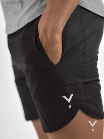 Legacy Shorts Black - Mens Shorts | AVAYOS
