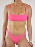 Lucid Bikini Top Pink - Bikini top | AVAYOS