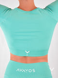 Sculpt Long Sleeve Turquoise - Long Sleeves | AVAYOS